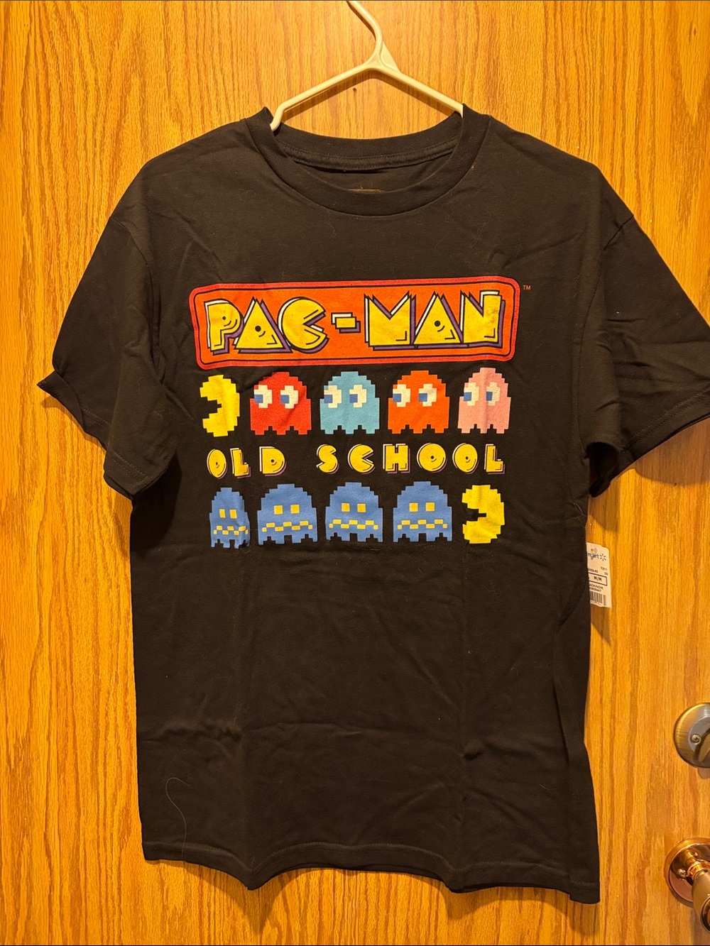 Pac-Man Old School Black Graphic Tee